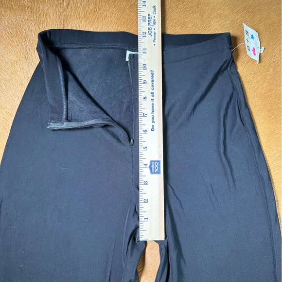90s Y2K Vintage High Waisted Very Stretchy Bell Bottom Pants with Side Slit - Picture 5 of 7